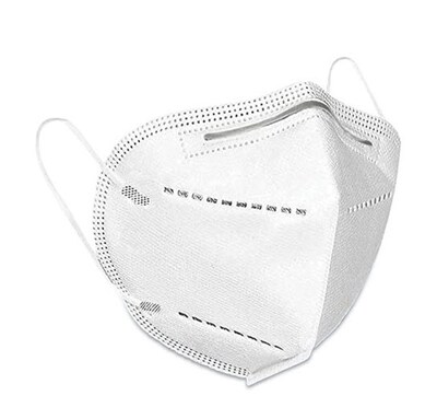 KN95 Face Mask, One Size, White, 5/Pack (KN955200PK)