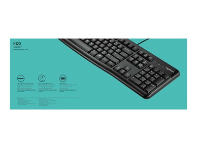 Logitech K120 Keyboard for EDU Wired, Black (920-010015)