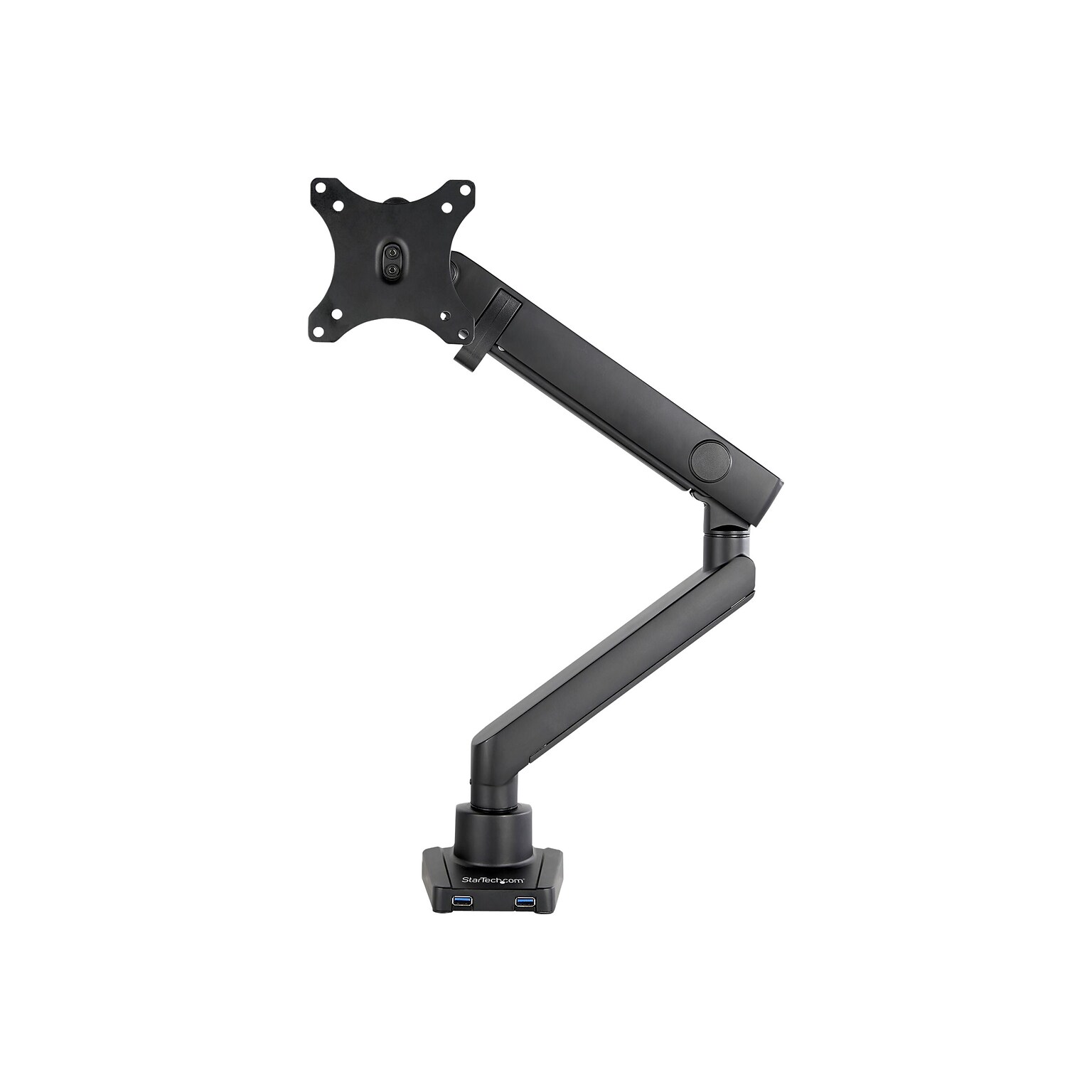 StarTech.com Desk Mount Monitor Arm, Slim Full Motion Adjustable Single VESA up to 17.6lbs (8kg) Display, Up 35, Black