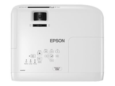 Epson PowerLite E20 3LCD Classroom Projector, White (V11H981020)