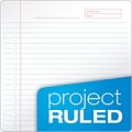 TOPS Docket Gold Project Planner, 8-1/2 x 11-3/4, Project Ruled, Burgundy, 70 Sheets/Pad (63753)