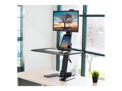 Mount-It! 28"W Adjustable Dual Monitor Mount, Black (MI-7951)