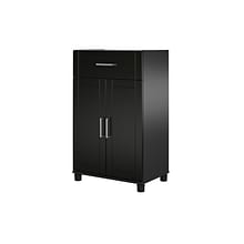 Ameriwood Callahan 39.25 Storage Cabinet with 2 Shelves, Black (6421414COM)