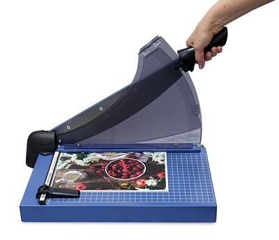 United Professional-Grade 14 Guillotine Paper Trimmer, 40 Sheet Capacity, Blue (T14P)