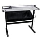 United 38" Rotary Paper Trimmer with Stand and Fabric Catch Tray, 10 Sheet Capacity, Silver/Black (RT37S)