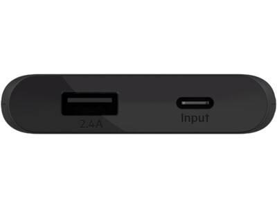 Belkin BOOST CHARGE USB-C/USB-A Power Bank, 5000mAh, Black (BPB004BTBK)