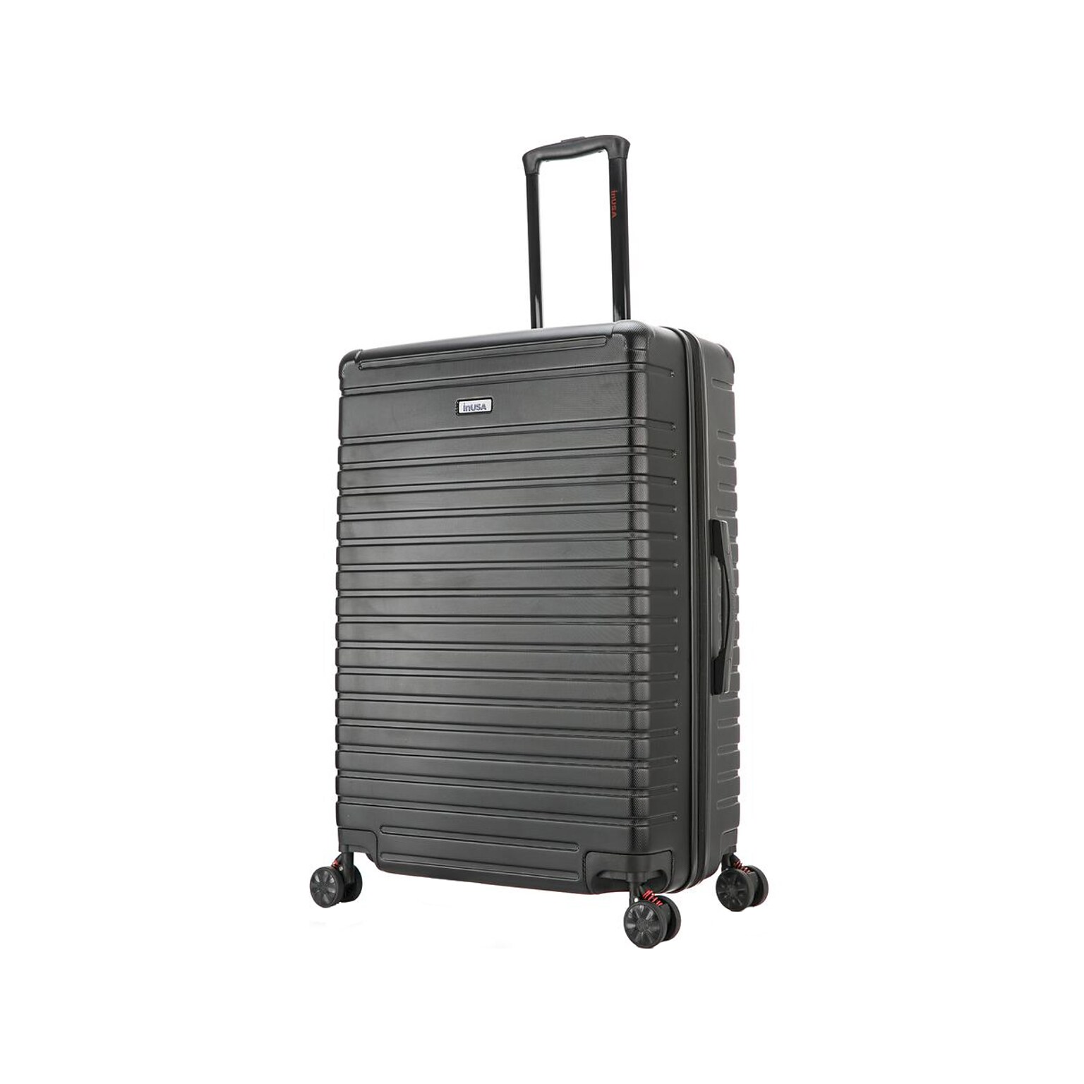 InUSA Deep 29.23 Hardside Suitcase, 4-Wheeled Spinner, Black (IUDEE00L-BLK)