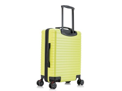 InUSA Deep Plastic Carry-On Luggage, Green (IUDEE00S-GRN)