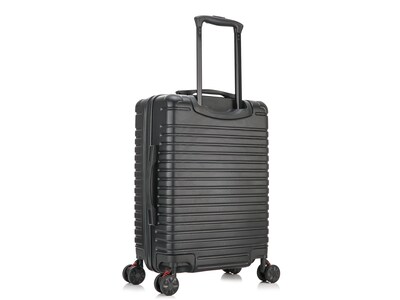 InUSA Deep 20 Hardside Carry-On Suitcase, 4-Wheeled Spinner, TSA Checkpoint Friendly, Black (IUDEE0