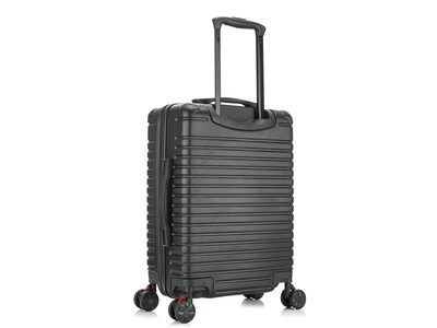 InUSA Deep Plastic Carry-On Luggage, Black (IUDEE00S-BLK)