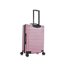 InUSA Deep Plastic 4-Wheel Spinner Luggage, Rose Gold (IUDEE00M-ROS)