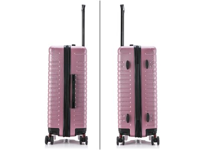 InUSA Deep 25.59" Hardside Suitcase, 4-Wheeled Spinner, Rose Gold (IUDEE00M-ROS)