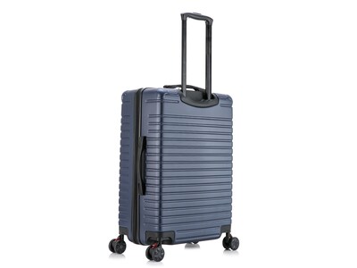 InUSA Deep 24 Hardside Suitcase, 4-Wheeled Spinner, TSA Checkpoint Friendly, Blue (IUDEE00M-BLU)