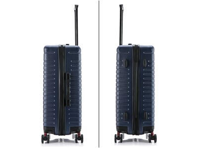 InUSA Deep 24" Hardside Suitcase, 4-Wheeled Spinner, TSA Checkpoint Friendly, Blue (IUDEE00M-BLU)