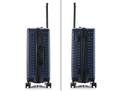 InUSA Deep 25.59" Hardside Suitcase, 4-Wheeled Spinner, Blue (IUDEE00M-BLU)