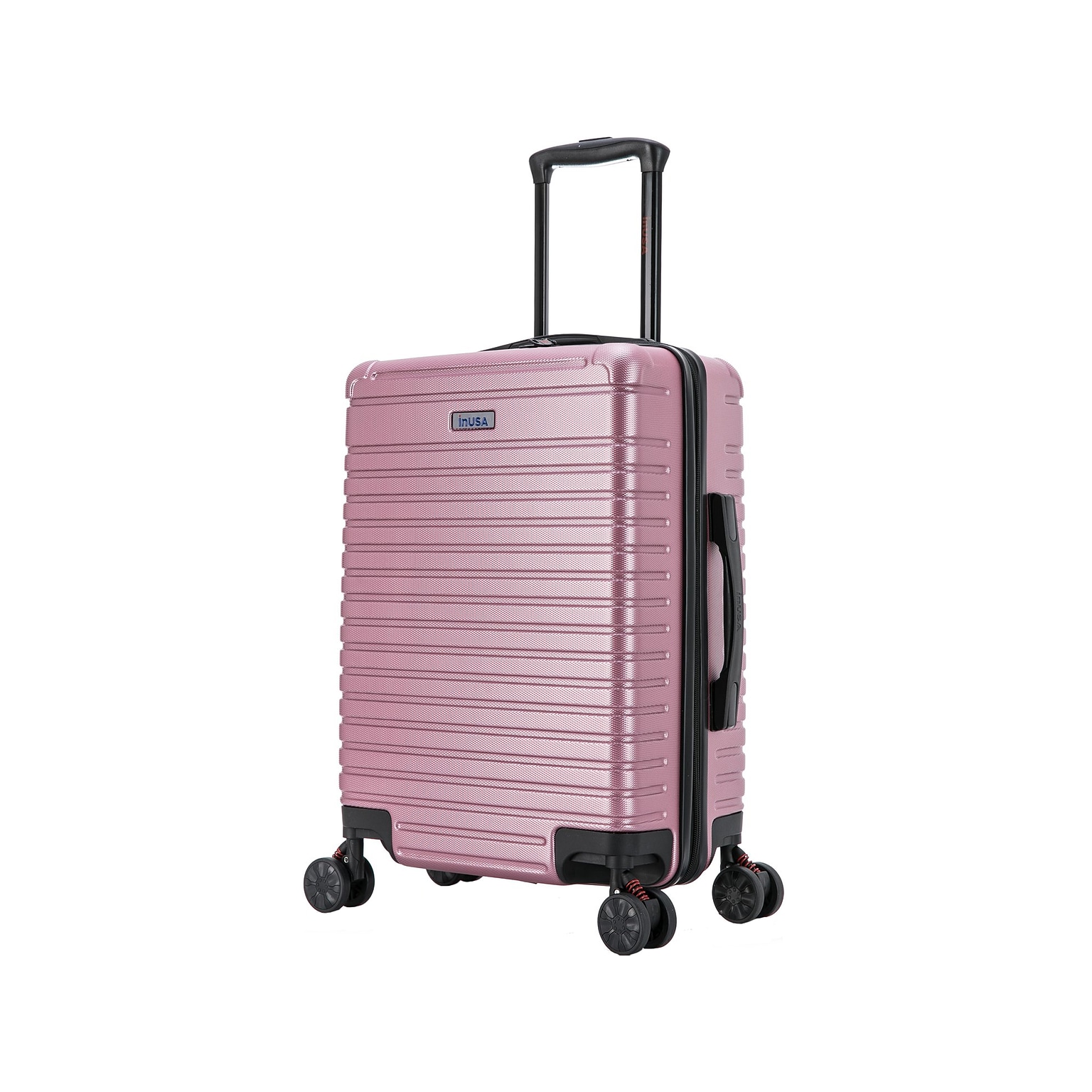 InUSA Deep Plastic Carry-On Luggage, Rose Gold (IUDEE00S-ROS)