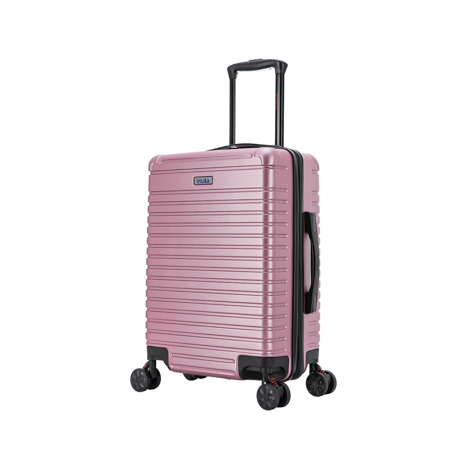 InUSA Deep 21.65 Hardside Carry-On Suitcase, 4-Wheeled Spinner, Rose Gold (IUDEE00S-ROS)