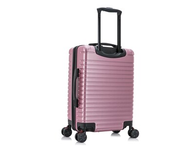 InUSA Deep 21.65" Hardside Carry-On Suitcase, 4-Wheeled Spinner, Rose Gold (IUDEE00S-ROS)