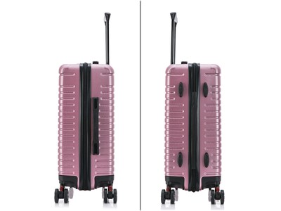 InUSA Deep 21.65" Hardside Carry-On Suitcase, 4-Wheeled Spinner, Rose Gold (IUDEE00S-ROS)