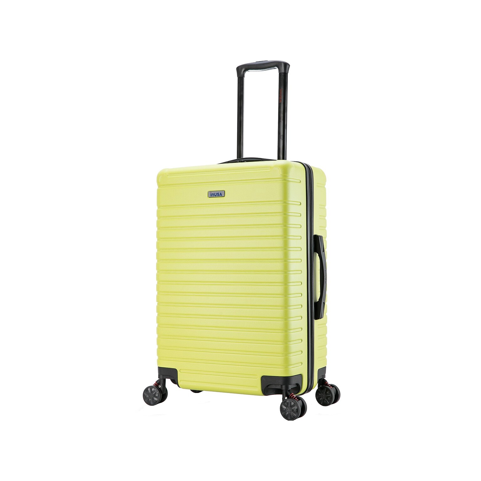 InUSA Deep 25.59 Hardside Suitcase, 4-Wheeled Spinner, TSA Checkpoint Friendly, Green (IUDEE00M-GRN)