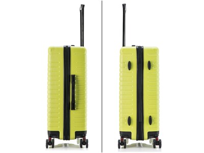 InUSA Deep 25.59" Hardside Suitcase, 4-Wheeled Spinner, TSA Checkpoint Friendly, Green (IUDEE00M-GRN)