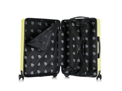InUSA Deep 25.59" Hardside Suitcase, 4-Wheeled Spinner, TSA Checkpoint Friendly, Green (IUDEE00M-GRN)