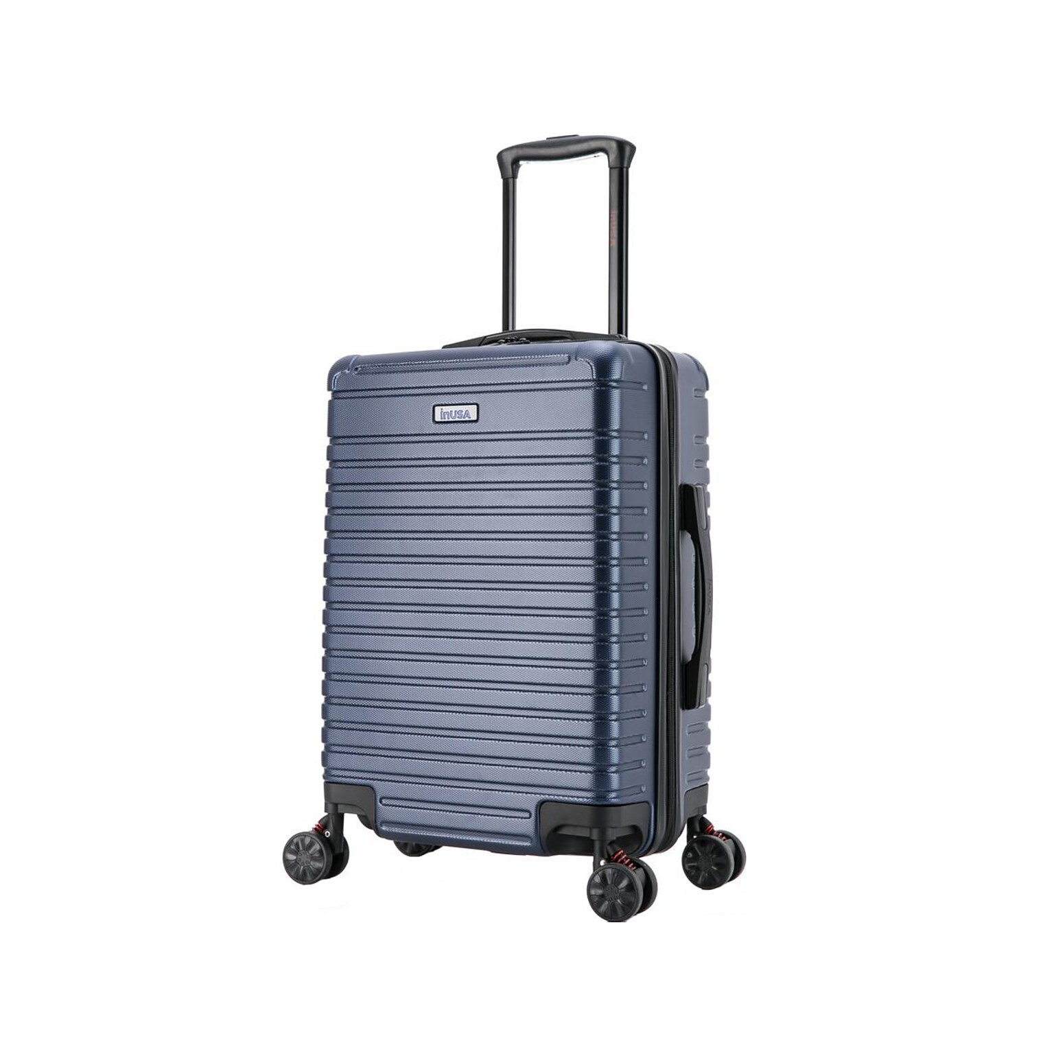 InUSA Deep 21.65 Hardside Carry-On Suitcase, 4-Wheeled Spinner, Blue (IUDEE00S-BLU)