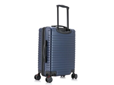 InUSA Deep Plastic Carry-On Luggage, Blue (IUDEE00S-BLU)