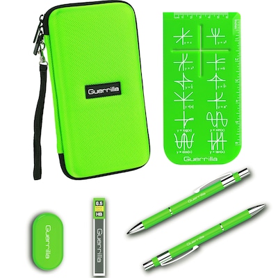 Guerrilla Hard Travel Case for ALL Graphing Calculators + Guerrillas Essential Calculator Accessory