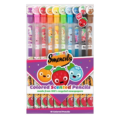 Colored Smencil 10-Packs - 3 Sets of Scented Colored Pencils
