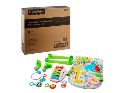 Fisher-Price Deluxe Kick-and-Play Piano Gym, Multicolor (FVY57)