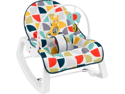 Fisher-Price Infant-to-Toddler Fabric Kids Rocker, Multicolor (GDP60)