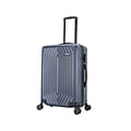 DUKAP STRATOS Plastic 4-Wheel Spinner Luggage, Blue (DKSTR00M-BLU)