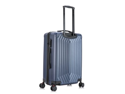 DUKAP STRATOS Plastic 4-Wheel Spinner Luggage, Blue (DKSTR00M-BLU)