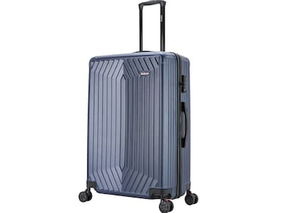 DUKAP STRATOS Plastic 4-Wheel Spinner Luggage, Blue (DKSTR00L-BLU)