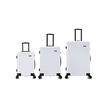 DUKAP STRATOS Plastic Luggage Set, White (DKSTRSML-WHI)