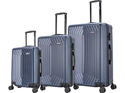 DUKAP STRATOS Plastic Luggage Set, Blue (DKSTRSML-BLU)