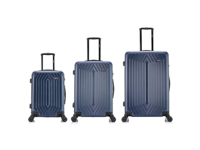 DUKAP STRATOS Plastic Luggage Set, Blue (DKSTRSML-BLU)