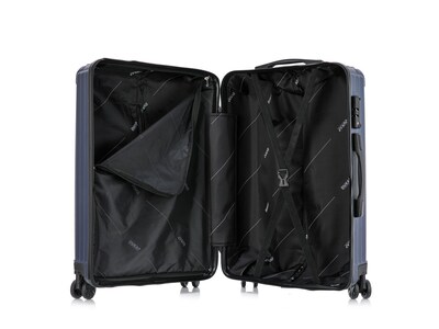 DUKAP Stratos Hardside Spinner Luggage Set, TSA Checkpoint Friendly, Blue (DKSTRSML-BLU)