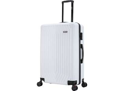 DUKAP Stratos 29.23 Hardside Suitcase, 4-Wheeled Spinner, TSA Checkpoint Friendly, White (DKSTR00L-