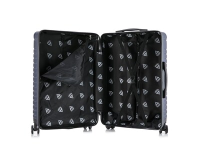 InUSA Deep 3-Piece Hardside Spinner Luggage Set, Blue (IUDEESML-BLU)