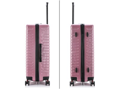 InUSA Deep 3-Piece Hardside Spinner Luggage Set, Rose Gold (IUDEESML-ROS)