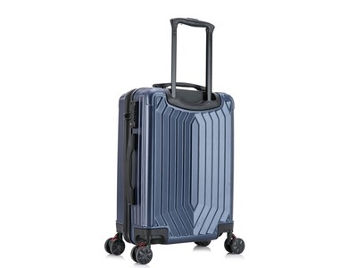 DUKAP Stratos 21.65 Hardside Carry-On Suitcase, 4-Wheeled Spinner, TSA Checkpoint Friendly, Blue (D