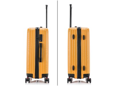 DUKAP Stratos 25.59" Hardside Suitcase, 4-Wheeled Spinner, TSA Checkpoint Friendly, Terracota (DKSTR00M-TER)