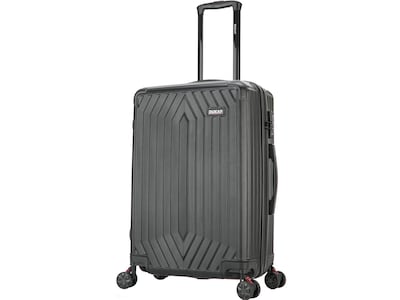 DUKAP Stratos 25.59 Hardside Suitcase, 4-Wheeled Spinner, TSA Checkpoint Friendly, Black (DKSTR00M-