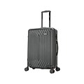 DUKAP STRATOS Plastic 4-Wheel Spinner Luggage, Black (DKSTR00M-BLK)