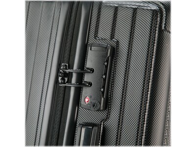 DUKAP Stratos 29.23" Hardside Suitcase, 4-Wheeled Spinner, TSA Checkpoint Friendly, Black (DKSTR00L-BLK)