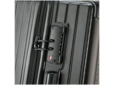 DUKAP Stratos 28" Hardside Suitcase, 4-Wheeled Spinner, TSA Checkpoint Friendly, Black (DKSTR00L-BLK)