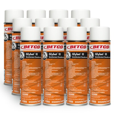 Betco Glybet III Disinfectant, Citrus Bouquet Scent, 15.5 Oz., 12/Carton (10862300)