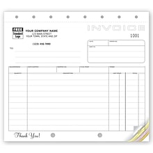 Custom Shipping Invoices, Classic Design, Small Format,4 Parts, 1 Color Printing, 8 1/2 x 7, 500/P